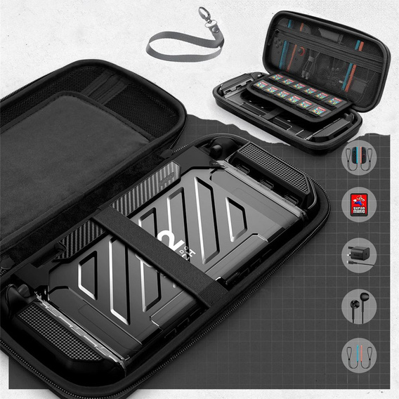 SUPCASE Carrying Plus do Nintendo Switch 2, Etui dla Konsoli - czarne