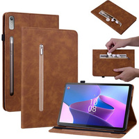 Etui do Lenovo Tab P11 Pro Gen 2 TB132FU TB132XU 11.2", Wallet Pen Slot, brązowe