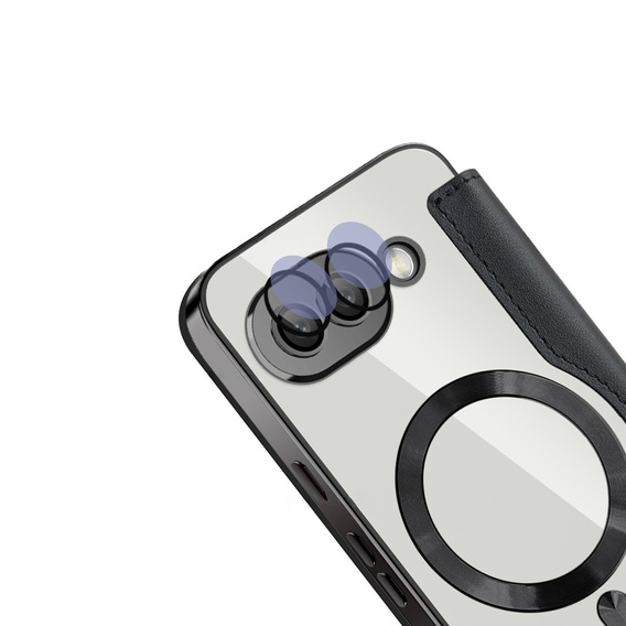 Etui z klapką do Google Pixel 9A, RFID Wallet MagSafe z ochroną aparatu, czarne