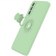 Etui Smooth Ring do Samsung Galaxy S21 FE, jasnozielone
