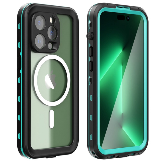 Etui Redpepper Dot+ do iPhone 14 Pro, Wodoszczelne, Blue