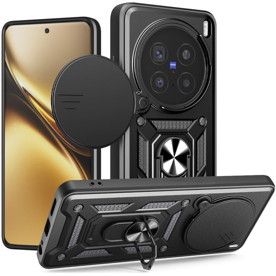 Etui pancerne do Vivo X200 Pro 5G, CamShield Slide, czarne