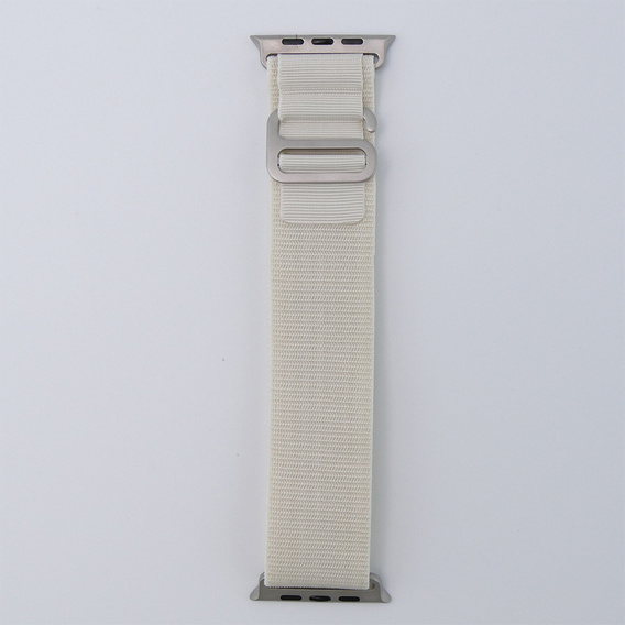 Pasek Nylonowy do Apple Watch 1/2/3/4/5/6/7/8/9/10/11/SE Ultra 1/2/3 42/44/45/46/49mm, Beżowy