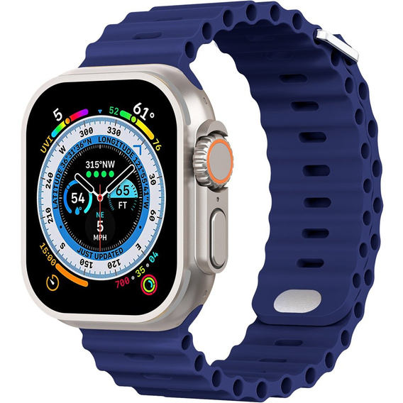 Pasek Silikonowy do Apple Watch 1/2/3/4/5/6/7/8/9/10/11/SE Ultra 1/2/3 42/44/45/46/49mm, Granatowy