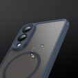 Etui do Samsung Galaxy S25 Edge, Kickstand Matt Case, do MagSafe, niebieskie + Szkło na ekran
