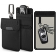 Spigen Etui pionowe Klatka Faradaya na kluczyk, kartę płatniczą, Black