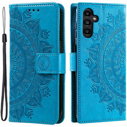 Etui z klapką do Samsung Galaxy A05s 4G, Mandala, niebieskie