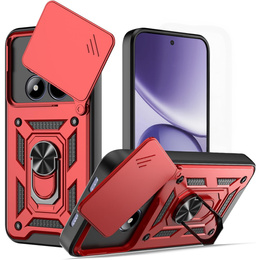 Etui pancerne do Xiaomi Redmi Note 15 Pro 4G, CamShield Slide, czerwone