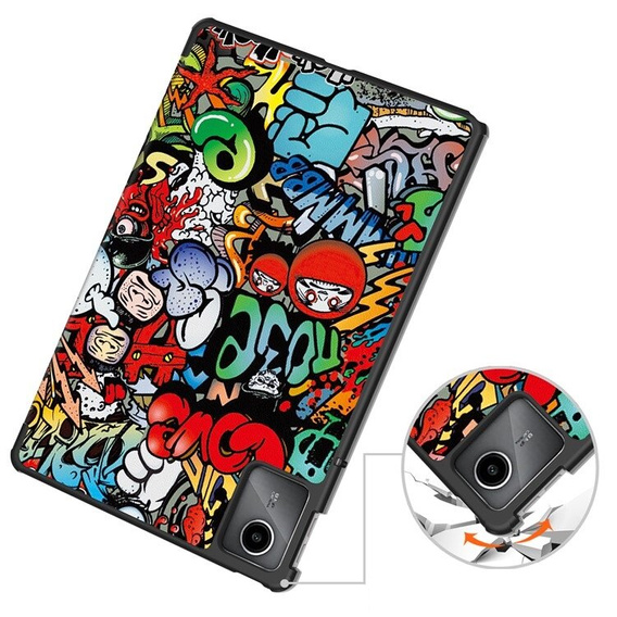 Etui do Lenovo Tab M11, Smartcase, graffiti