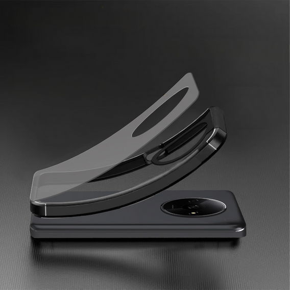 Etui do Xiaomi Redmi A3, Fusion Hybrid, z ochroną aparatu, przezroczyste / czarne