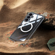 Etui do Samsung Galaxy S25 FE, Shockproof, ze szkłem, do MagSafe, czarne