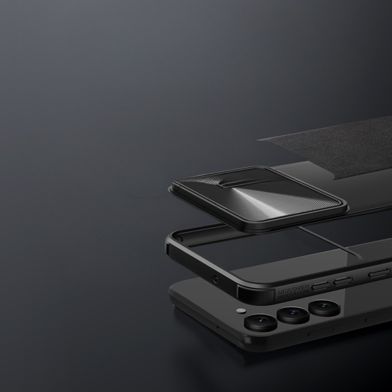 Etui Nillkin do Samsung Galaxy S23 Plus, CamShield Leather Case, czarne