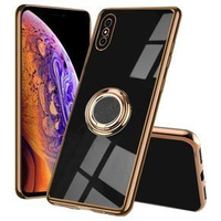 Etui do iPhone X/XS, Electro Ring, czarne