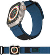 Pasek Nylonowy ERBORD MP84 do Apple Watch 1/2/3/4/5/6/7/8/9/10/11/SE Ultra 1/2/3 42/44/45/46/49mm, Niebieski