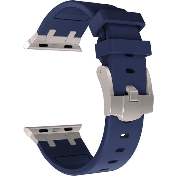 Pasek Silikonowy do Apple Watch 1/2/3/4/5/6/7/8/9/10/11/SE Ultra 1/2/3 42/44/45/46/49mm, Granatowy