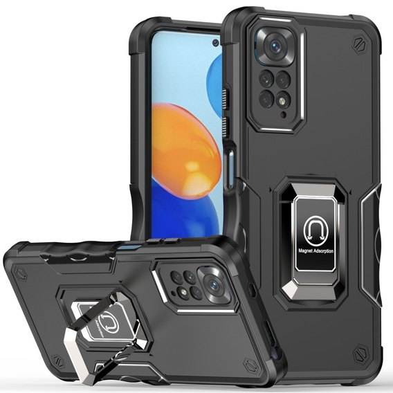 Etui do Xiaomi Redmi Note 11 / 11S, Dual-Layer Armor, czarne