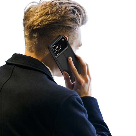 Etui z klapką Dux Ducis do iPhone 17 Pro, Skin Pro, czarne