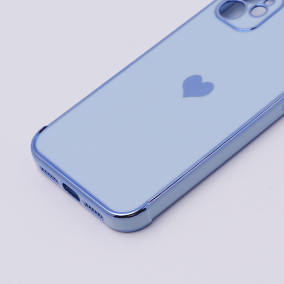 Etui do Apple iPhone 13, Electro heart, niebieskie