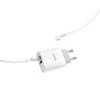 HOCO Network Ładowarka Sieciowa PD20W/QC3.0 - White + Kabel USB Type-C