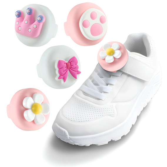 Zestaw 4x etui do Apple AirTag 2 / 1, z motywem dziewczęcym - różowy