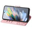 Etui z klapką do Motorola Moto G15 / Motorola Moto G15 Power, Butterfly, różowe rose gold