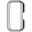 Etui z Diamentami do Samsung Galaxy Fit 3, Srebrne