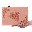 Etui do Lenovo Tab M9, Wallet Pen Slot, butterflies, różowe