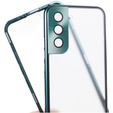 Etui do Samsung Galaxy S21, Magnetic Dual Glass, zielone