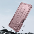 Etui pancerne do Samsung Galaxy A15, Dexnor Full Body (Two Frames), różowe
