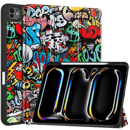 Etui do iPad Pro 13" 2024 (7 gen.), Smartcase, graffiti