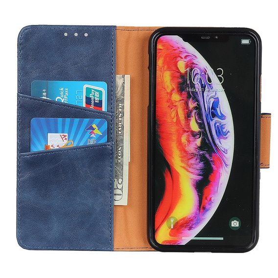 Skórzane Etui Wallet do Samsung Galaxy A10 - Blue