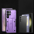 Etui do Samsung Galaxy S25 Ultra, Tongate MECH Series, Klips do paska, fioletowe