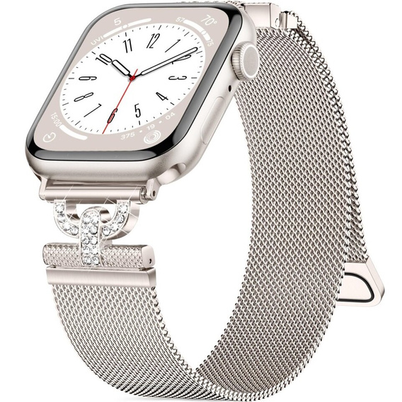 Bransoleta do Apple Watch 1/2/3/4/5/6/7/8/9/SE 38/40/41mm, Beżowa