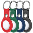 4x Etui do Apple AirTag 2 / 1, Obudowa PU Leather Grain, 4 kolory
