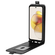 Etui z klapką do Motorola Moto G73 5G, Flip, czarne