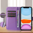 Etui z klapką do Oppo Reno 12 Pro, Wallet Smart Magnet, fioletowe