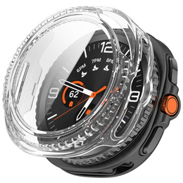 2w1 Etui + Szkło Hartowane do Samsung Galaxy Watch 8 Classic 46mm, Przezroczyste