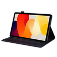 Etui z klapką i kieszonkami na karty do Xiaomi Redmi Pad 2 - Czarne