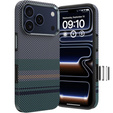 Etui BENKS Kevlar do iPhone 17 Pro Max, Magnetic Armor Pro Aurora 600D C070, do MagSafe, zielone