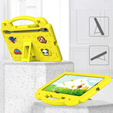 Etui do Samsung Galaxy Tab S9 FE / S10 FE, Cute Patterns, z podstawką, żółty