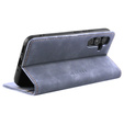 Etui do Samsung Galaxy A54, ERBORD Vintage portfel z klapką, szare