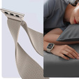 Bransoleta Milanese do Apple Watch 1/2/3/4/5/6/7/8/9/10/11/SE 38/40/41/42mm, Szampański złoty