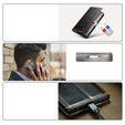 Etui z klapką CASEME do Samsung Galaxy Note 10 Plus, Waxy Textured, kawowe