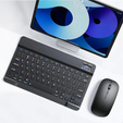 Mini klawiatura bezprzewodowa Bluetooth do tabletu, czarna