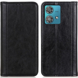 Etui do Motorola Edge 40 Neo, Wallet Litchi Leather, czarne