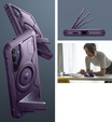 Etui pancerne do Samsung Galaxy S24, Dexnor Full Body MagSafe,  fioletowe