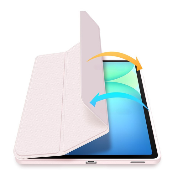 Etui Dux Ducis Toby Series do Samsung Galaxy Tab S10 FE+ Plus – różowe