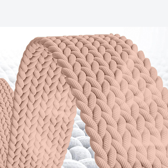 Pleciony Pasek Nylonowy z Klamrą do Apple Watch 1/2/3/4/5/6/7/8/9/10/11/SE 38/40/41/42mm – Różowy