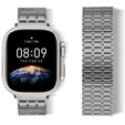 Stalowa Bransoleta do Apple Watch 1/2/3/4/5/6/7/8/9/10/11/SE Ultra 1/2/3 42/44/45/46/49mm, Szara