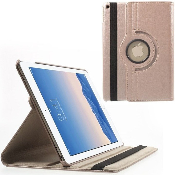 Etui do iPad Air 2 9.7" 2014, Obrotowe 360, Różowe